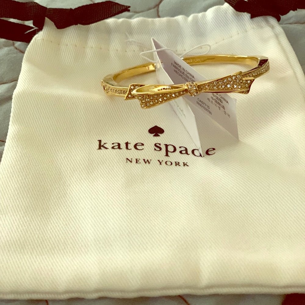NWT Kate Spade Gold Bow Bracelet